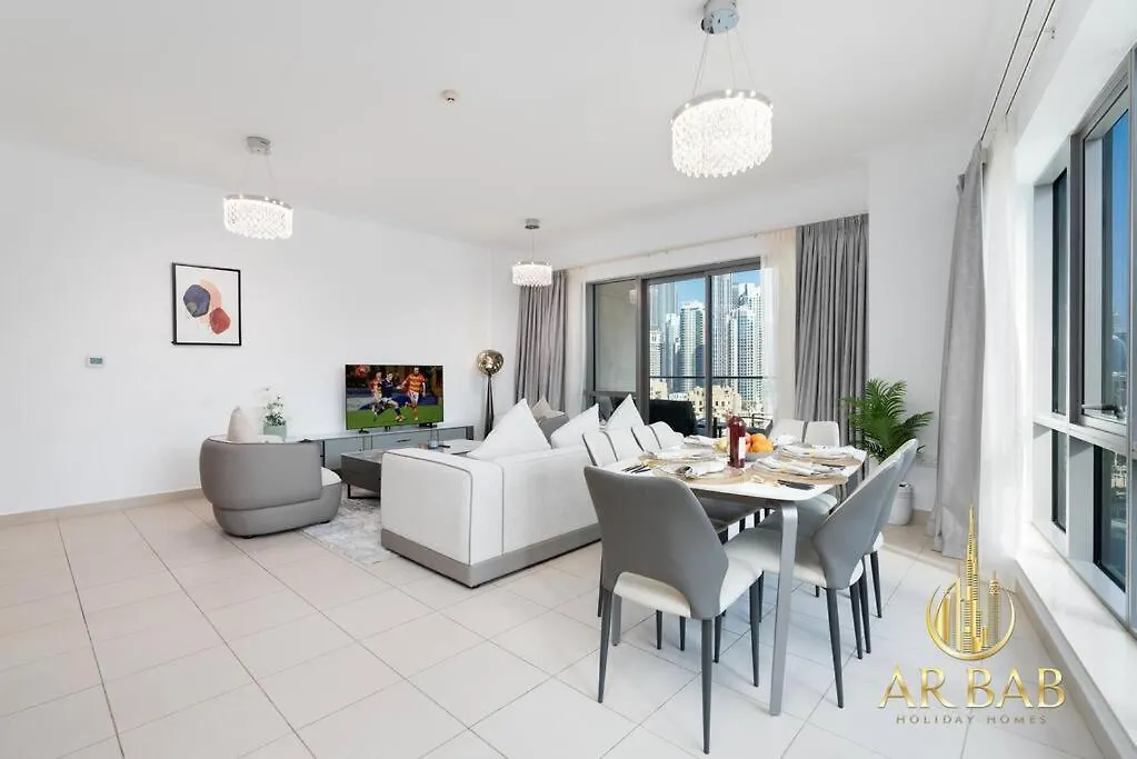 Arbab Homes Super Deluxe 2Br Full Burj Khalifa View- South Ridge Dubai Apartment